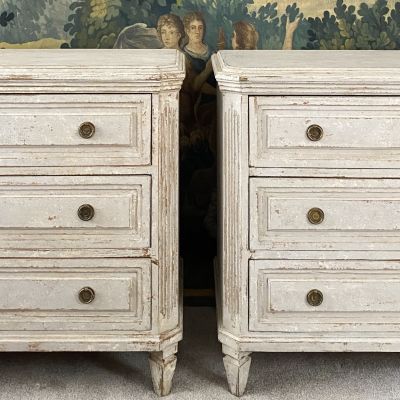 Pair Gustavian style Chests