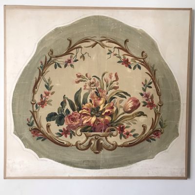 Hand Painted Aubusson Panel 5